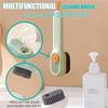Household Soft Bristle Cleaning Brush - Push-to-Clean Long Handle Brush - 2022 New Multifunctional Shoes Brush with Liquid Box - Automatic Liquid Adding Cleaning Brush - Laundry Stain Brush for /196 ( view 3