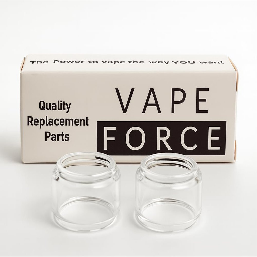 (2-Pack) Replacement Bubble Glass Compatible with Geekvape Cerberus Tank