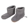Heating Booties, Comfortable USB Charging Electric Warmer Shoes Soft Fast Heating for Winter (Grey) view 3