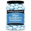 Blue Raspberry Bonbons - (605g) Original Retro Tangy Blue Raspberry Bonbons in a Jar By Bentley & Ackerman's Sweet Shop - Vegetarian view 1