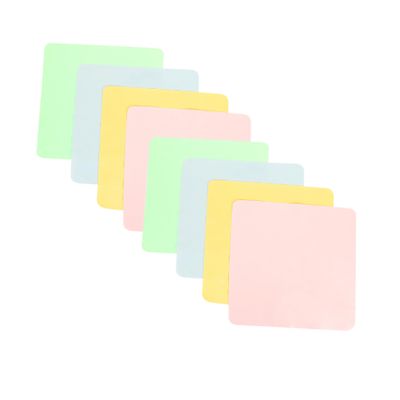 ABOOFAN 10pcs Cleaning Cloths for Glasses Imitation Leather Material for Jewelry Mobile Phone Cleaning Supple Microfibre Cloths Random Color