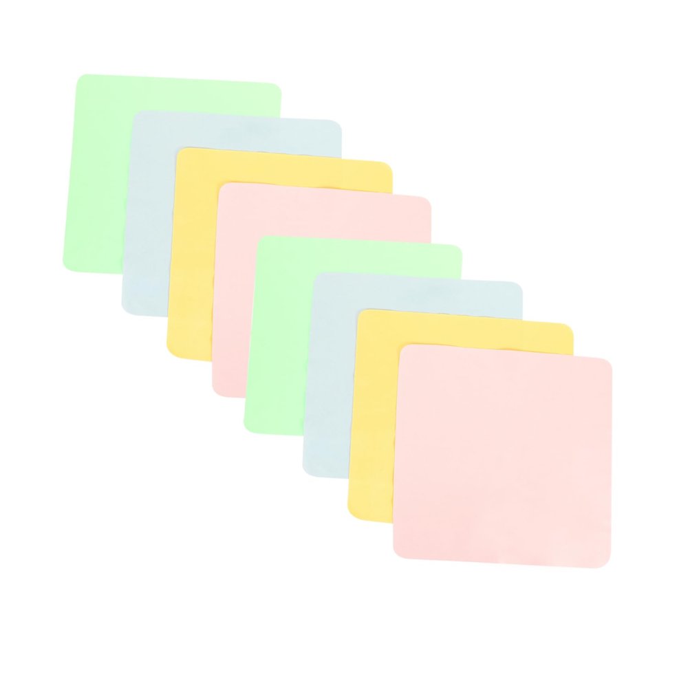 ABOOFAN 10pcs Cleaning Cloths for Glasses Imitation Leather Material for Jewelry Mobile Phone Cleaning Supple Microfibre Cloths Random Color