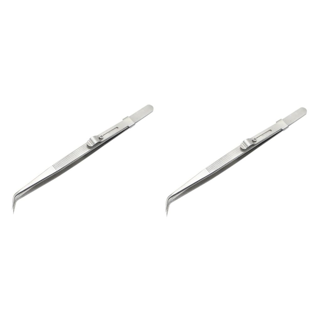 Beavorty 2pcs Thickened Pointed Tweezers Kit Jewelry Making Pliers Professional Tweezers for Eyelashes DIY Manicure Tool