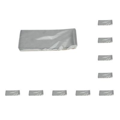 10 set of Microfiber Glasses Cloth Water Absorption Sunglasses Eyewear Lens Dust Soft Tablet Cellphone Screen Cleaning Supplies Gray