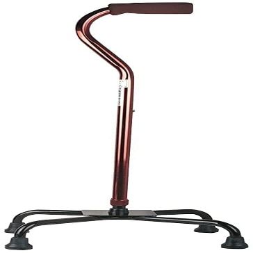 SilteD Pedestrian - Men Ms - Four Feet Adjustable Old Man Crutch Walking Stick -Light Durable Walker Present