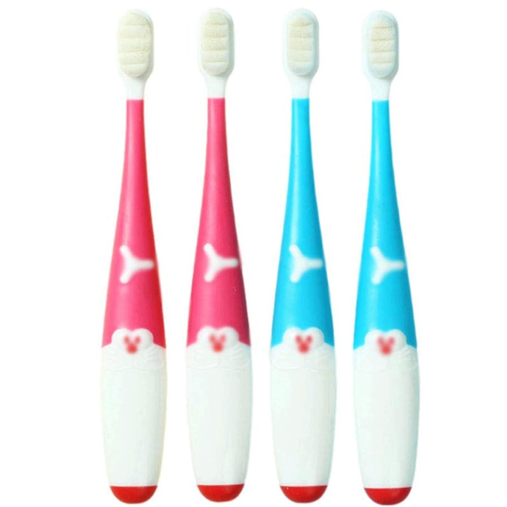 Compact Extra Soft Toothbrush with 10000 Bristles, Toddler Toothbrushes Ages 4-12, Independent Packaging Manual Toothbrush for Kids Ergonomic