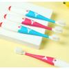 Compact Extra Soft Toothbrush with 10000 Bristles, Toddler Toothbrushes Ages 4-12, Independent Packaging Manual Toothbrush for Kids Ergonomic view 3