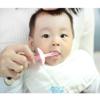 Compact Soft Silicone Toothbrush, Manual Toothbrush with 1 Replaceable Brush Head, Portable Toddler Toothbrushes Ages 1-3 Ergonomic view 3