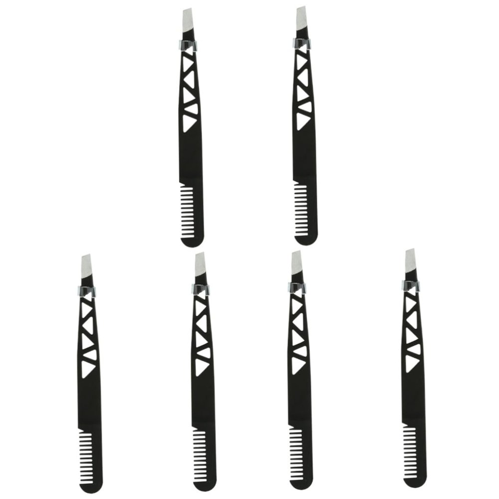 FRCOLOR 6pcs Dual-use Eyebrow Tweezer Shaping Tool for Makeup Accessories and Facial Hair Remover for Women