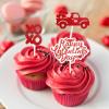 24PCS Happy Valentine's Day Cupcake Toppers Glitter Heart Love Valentines Food Picks Cake Decorations Supplies view 4