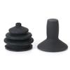2 Pcs Joystick Controller Knob and Gaiter,Joystick Gaiter Rubber Joystick Controller Knob for Electric Wheelchairs Powerchair Mobility Aid,Dust Cover Set Accessories Black (1 Set) view 1