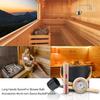 Sauna Accessories Kit,Complete Aluminum Bucket Set with Ladle,Thermometer/Hygrometer/Sauna Bucke/Hourglass,Great for Sauna and Spa,7L view 4
