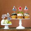 Honbay 48PCS Nautical Theme Cupcake Toppers Ocean Sailing Party Cake Decorations Food Fruit Picks for Birthday Wedding Party Supplies (6 Style) view 4
