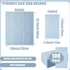 100 Pieces 3-ply Blue Napkins Disposable 13 x 15.7 Inches Guest Bathroom Napkins Dessert Napkins Disposable Hand Towels for Bathroom Wedding Birthday Party Paper Dinner Napkins view 2