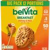 Belvita Breakfast Biscuits Honey & Nuts With Choc Chips, Nutritious Bars With Honey & Chocolate Chips, Multipack of 12 x 45 g Biscuits (Pack of 1) view 1