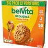 Belvita Breakfast Biscuits Honey & Nuts With Choc Chips, Nutritious Bars With Honey & Chocolate Chips, Multipack of 12 x 45 g Biscuits (Pack of 1) view 2