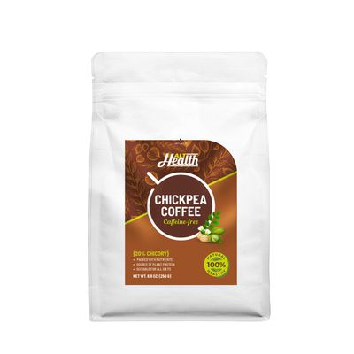 Alt Health Chicory Flavor Organic Chickpea Coffee | Ground Caffeine-Free Coffee - 8.8oz (250g)