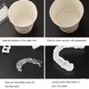 Flipped Warmth 1 Pair Instant Teeth Veneers Temporary Dentures Fake Teeth Braces Whitening Cosmetic Tooth Covering Snap on Veneers Teeth Top And Bottom, Teeth Veneers for Men And Women view 4