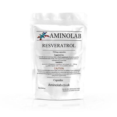 Aminolab - Resveratrol - High Strength 500mg 120 Capsules