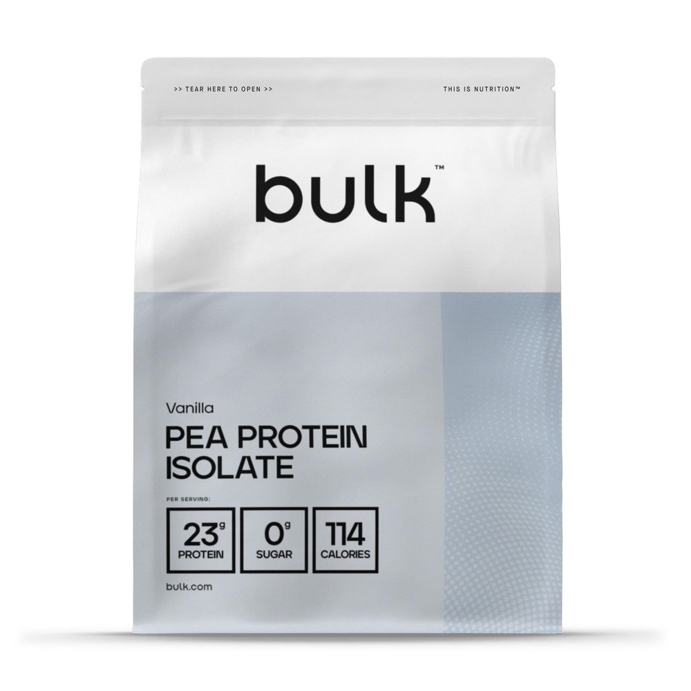 Bulk Pea Protein Isolate Powder, Vegan Protein Shake, Vanilla, 1 kg