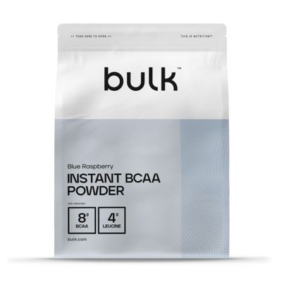 Bulk Pure Instant Branched Chain Amino Acids (BCAA) Powder, Blue Raspberry, 500 g