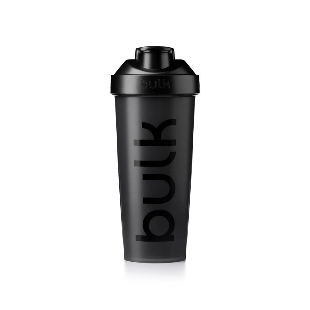 Bulk Iconic Shaker Bottle, 750ml, Gunmetal Black, Leak-Proof, BPA-Free, Wire Mixing Ball for Lump-Free Shakes, Convenient Carry Handle, Transparent Fill Level, Dishwasher Safe