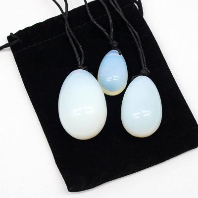 3PC Jade Stone Yoni Egg Set Natural Rose Quartz Vaginal Massage Eggs Ball Repair Vaginal Tightening Kegel Muscle Exercise Care,Type 11