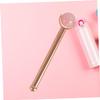 FRCOLOR Jade Roller Face Massager for Skin Care Natural Massage Tool Metal Handle Facial Massage Tool for Aging and Slimming Face view 4