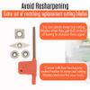 JOEBO Professional Wood Turning Tools for Lathe Woodworking, 4 Pc. Set, Heavy Duty Rougher, Finishers, Detailer, and Replacement Cutting Blades, Beech Wood Handles/42 view 2