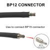Universal NIBP Cuff with BP12 Connector for Adult, 25-35 cm Reusable Single Tube PU Replacement BP Cuff with Inner Airbag for Blood Pressure Monitor Machine view 2