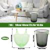100 x 10 Liter Green Bin Bags, 18.9 * 23.2in Portable Food Waste Bag Small Kitchen Bin Liners Food Caddy Bag with Handle for Office Bathroom Kitchen Garbage view 2