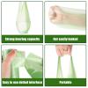 100 x 10 Liter Green Bin Bags, 18.9 * 23.2in Portable Food Waste Bag Small Kitchen Bin Liners Food Caddy Bag with Handle for Office Bathroom Kitchen Garbage view 3