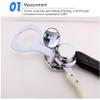 Caliper Fitness Monitors Slimming Handheld Digital Tester Measuring Tool Scales Skinfold Body Fat Measurement Device view 2