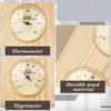 Ctwezoikmt Wooden Sauna Thermometer and Hygrometer 2 in 1 Humidity Temperature Measurement for Home Family Hotel Sauna Room view 2