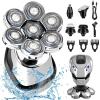 JQUAL Electric Razor for Men, 5 In 1 7D Floating Head Men's Electric Shaver LCD Rechargeable Waterproof Bald Shaving Machine Nose Hair Trimmer view 1