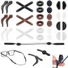 33PCS Eyeglasses Retainers, Premium Silicone Anti-Slip Eyeglass Holder, Comfortable Elastic Eyeglasses Temple Tips Sleeve Retainer, glasses rope, silicone ear hooks, Anti Slip Eyeglass Nose Pads view 1