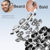 JQUAL Electric Razor for Men, Electric Shaver Bald Head Hair Clipper 8 Cutter Floating Razor Waterproof Metal Men's Rechargeable Hair Trimmer view 3