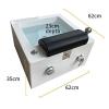 HPIRFYE Acrylic Massage Footbath Pedicure Foot Spa Heated Foot Spa Hot And Cold Adjustment Salon Massage Equipment Acrylic Pedicure Sink Massage Foot Health Manicure Basin view 2