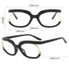 NOVESIXTDAT Blue Light Blocking Round Computer Readers Anti Eyestrain Eyeglasses Reading Glasses Oversized Flat Light Mirror (Color : Red, Size : +100) view 3