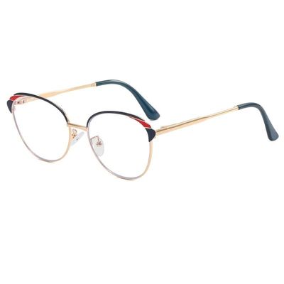 NOVESIXTDAT New Reading Glasses Anti UV Computer Readers Blue Light Blocking Flat Light Mirror Sturdy Presbyopic Glasses for Women (Color : Blue, Size : +200)
