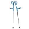 2pcs Lightweight Crutches - Walking Crutch Blue, Aluminum Alloy, Grip Support, Non-slip And Durable, Crutches Walkers, Elbow Crutches, U-shaped Elbow Rest, Forearm Crutches (Color : Blue) (Blue) view 1
