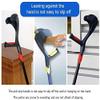 Walking Stick Crutches Elbow Crutches Arm Armpits Telescopic Crutches Autumn Fractures Sports Belts Soft Rubber Flat Tube Walking Stick Nice family (Color : No1) (No6) view 3