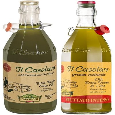 Farchioni Il Casolare | Mix Pack (2 Litre) | Extra Virgine Olive Oil | Casolare Fruttato Intenso 1L + Casolare Classic 1L