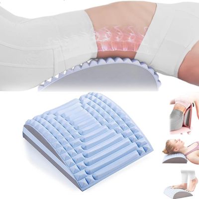 Acemend Refresh - Neck & Back Stretcher, Back Neck Cracker for Lower Back Pain Relief, Multi-Level Adjustable Spine Board for Lumbar Soothing Device, Eliminate Agonizing Neck Back Pain at Home (Blue)