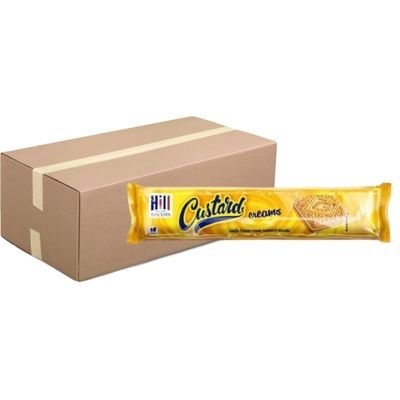 Hill Cream Biscuits Vegan Approved Made in UK 150g + FabFids Mug (36, Custard)