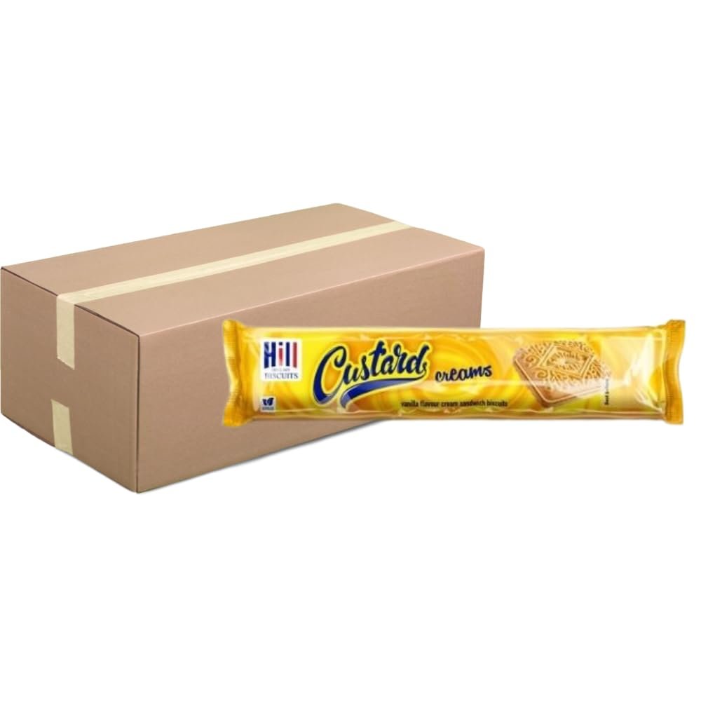 Hill Cream Biscuits Vegan Approved Made in UK 150g + FabFids Mug (36, Custard)