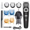 BarberBoss 3 in 1 Facial Grooming Kit, Hair, Detail & Beard Trimmer, Mens Hair Clipper, Precision Control Dial, 4 Guide Combs, USB Rechargeable, LED Display, 100% Waterproof, QR-6086 view 1
