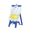 Farla Medical Folding Bag Plastic Stand Blue Flat Packed Bed Aid Incontinence Urine Bag Holder view 2
