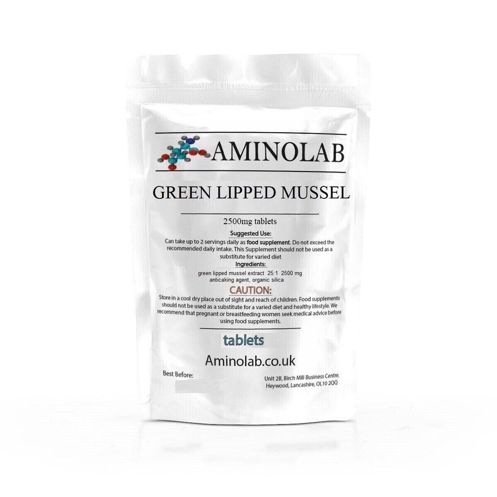 Aminolab - Green LIPPED Mussel 2500mg 240 Tablets