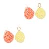 Beavorty 4pcs Natural Bath Sponge Multipack Honeycomb Shaped Sponges for Exfoliating Cleansing view 1